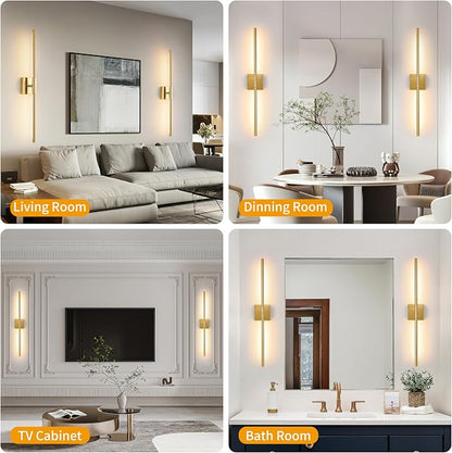 Morauroral Gold Rechargeable Wall Sconces Set of 2, 10000mAh Battery Operated - Image 8