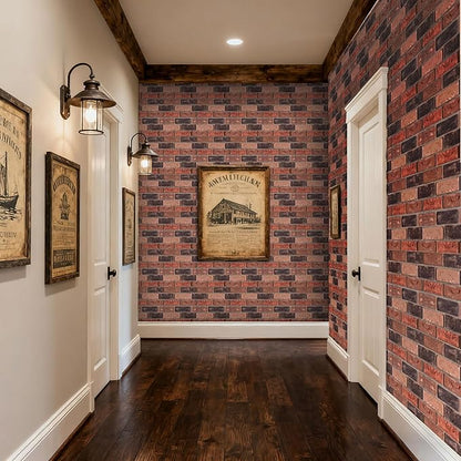 Faux Brick Wall Panels, 3D Wall Panel Peel and Stick, Brick Wallpaper, Faux - Image 3