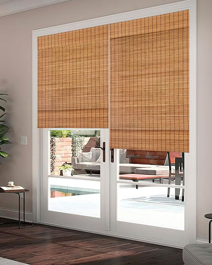 32''W X 72''H Cordless Bamboo Roman Shades - Image 8