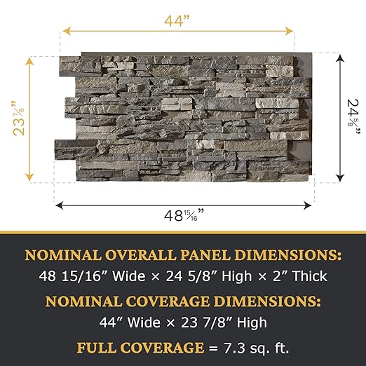 AZ Faux High-Density Polyurethane Faux Stone Wall Covering Panels - Image 3