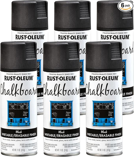 Rust-Oleum 301438-6PK Specialty Chalkboard Spray Paint, 11 oz by Rust-Oleum
