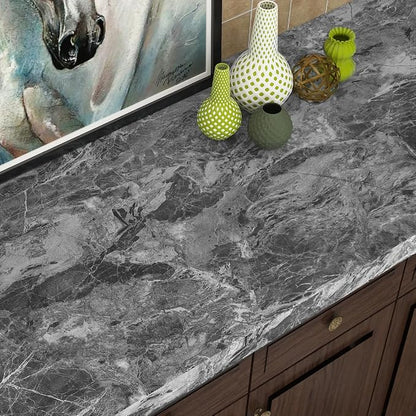Livelynine 15.8X394 Inch Textured Concrete Wallpaper Peel and Stick Mural - Image 3