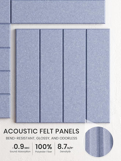 Bumusty Large Cork Board Alternative-36 x 24" Felt Bulletin Board Tiles - Image 3