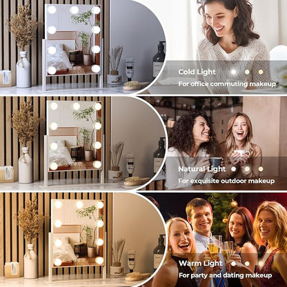 ZL ZELing Vanity Mirror with Lights, Makeup Mirror with Lights, Light up - Image 4