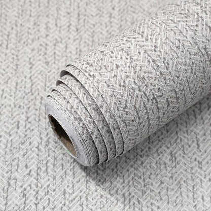 Grey Grasscloth Peel and Stick Wallpaper Faux Linen Contact Paper 15.7inch x by lenify