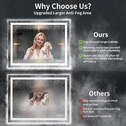 48"x36" LED Bathroom Mirror - Image 3