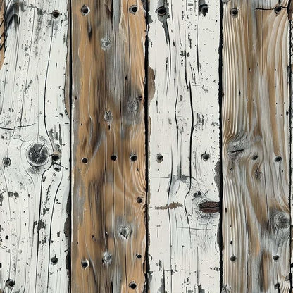 FLFK Wood Wallpaper Peel and Stick Removable Rustic Wallpaper 16" x 384" Vinyl by FLFK