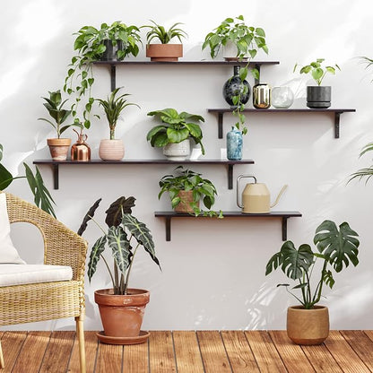 DINZI LVJ Long Wall Shelves, 55.1Inch Floating Shelves Wall Mounted, Extra - Image 2