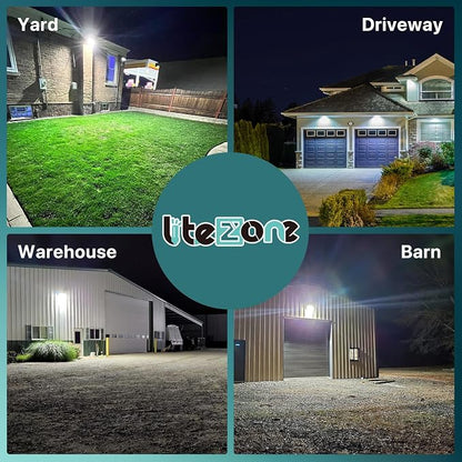 LED Wall Pack Light: 120W 18000LM Glass Lens Wall Pack Lights Outdoor LED - Image 6