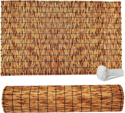 Reed Fencing Rolls, Patio Privacy Screen 5 Feet High, Decorative Bamboo Fence - Image 8