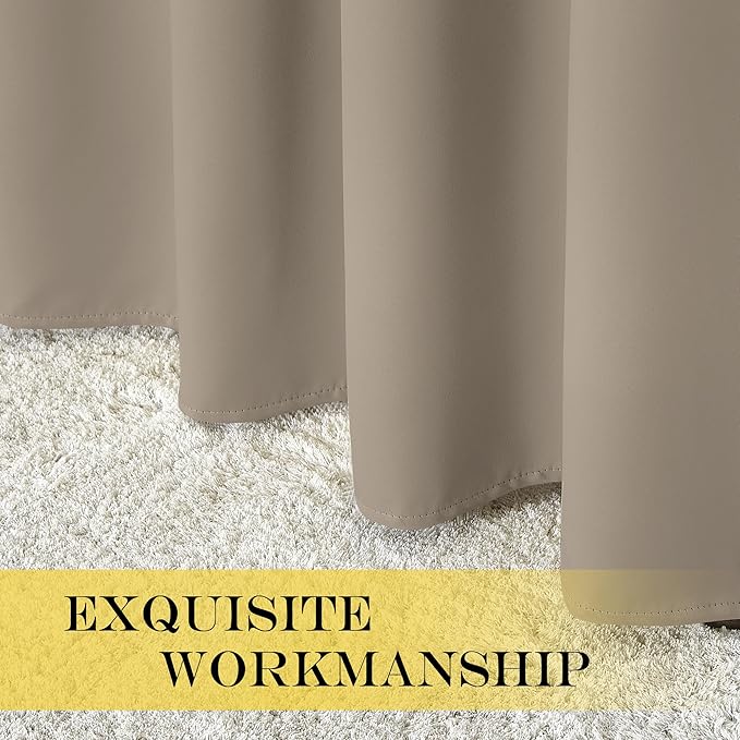 NICETOWN Blackout Curtain Drape 72 inch Long - Image 4