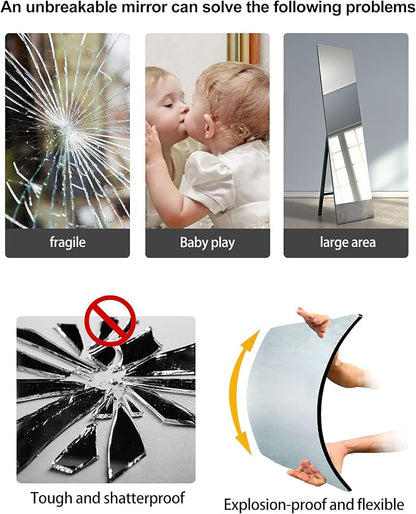 Shatterproof Wall Mirror Full Length - Image 3