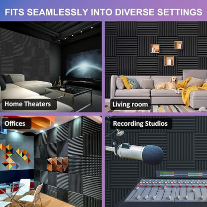 JBER 48 Pack Acoustic Foam Panels - Image 6