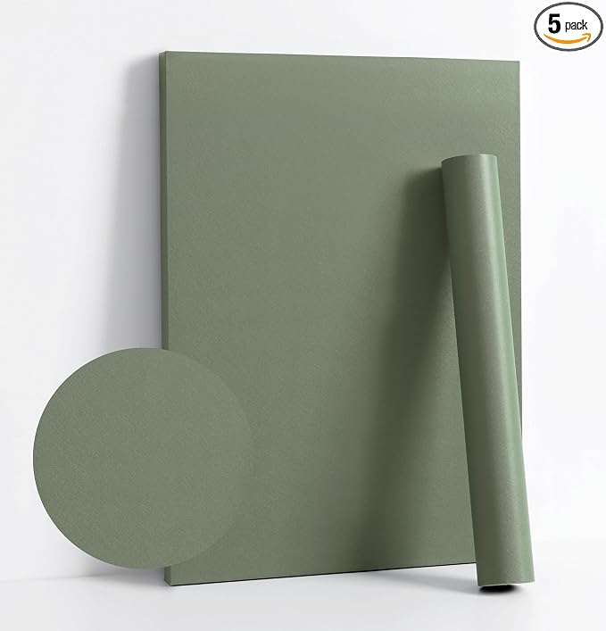 Dimoon 394''x17.7'' Green Peel and Stick Wallpaper Contact Paper Modern Self by DIYYOURMOON