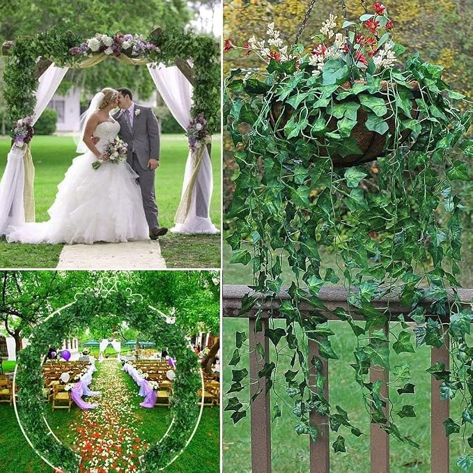 Fake Vines for Room DecorArtificial Plant Ivy Garland 1 Stand 100FT Long - Image 4