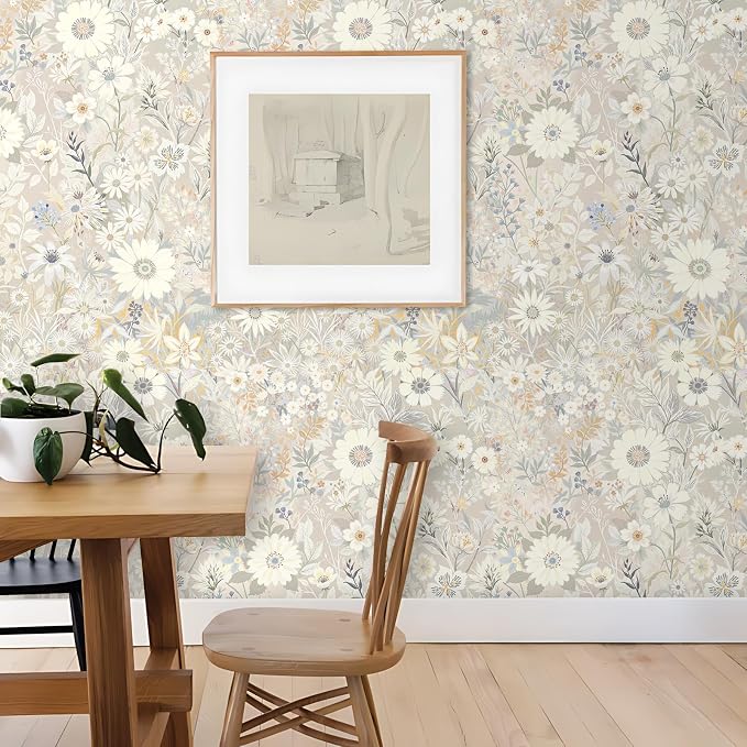 Wallpaper Peel and Stick Floral Wall Paper Removable Waterproof - Image 3