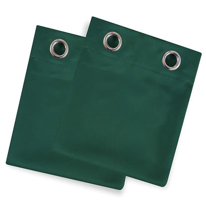 LEMOMO Dark Green Blackout Curtains/42 x 63 Inch/Set of Two Panels Grommet - Image 9