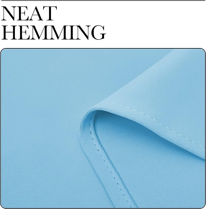 NICETOWN Light Blue Curtains for Nursery, Thermal Insulated Grommet Room - Image 7