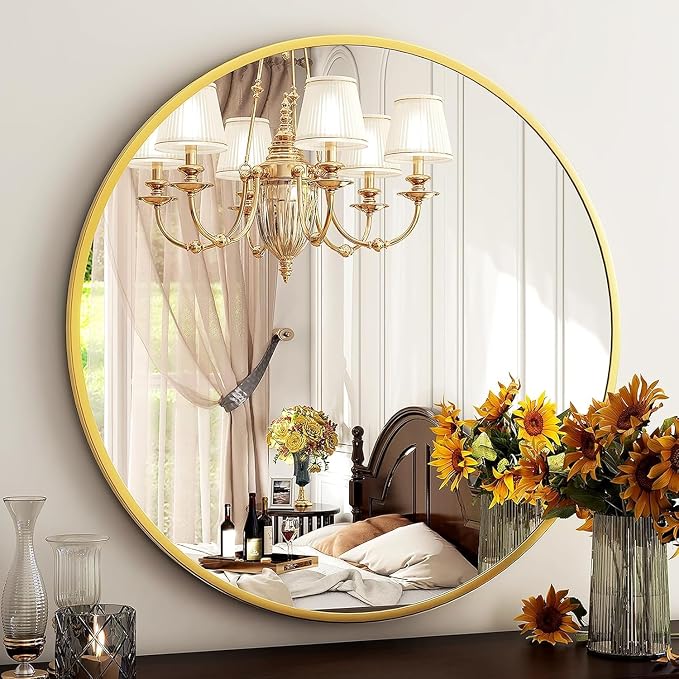 HARRITPURE 28" Round Mirror by HARRITPUREHome