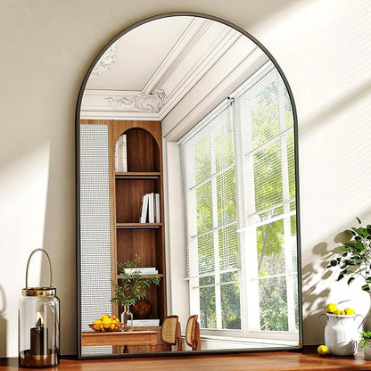 XRAMFY 24"x36" Black Arched Bathroom Mirror - Image 2