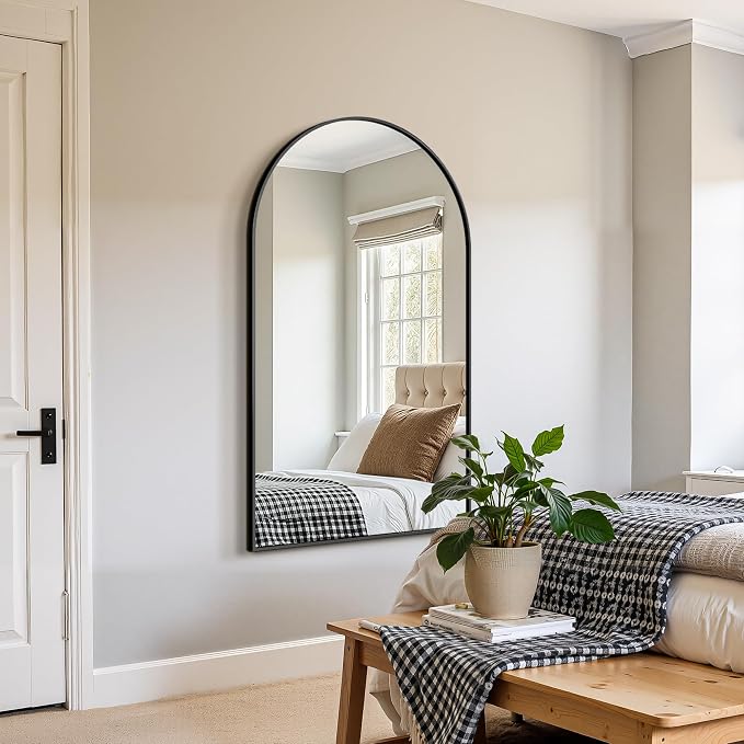 FICTOR Bathroom Mirror for Wall, Arched Vanity Bathroom Mirror for Over Sink - Image 6