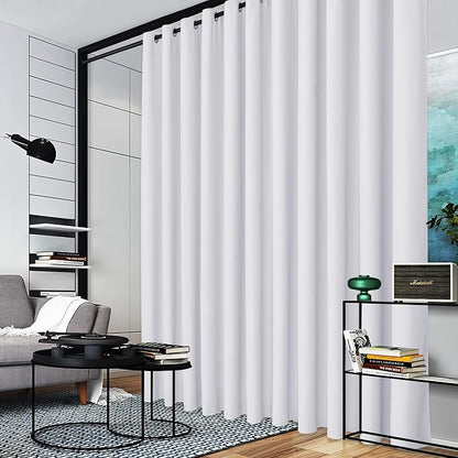 RYB HOME Extra Wide Curtains for Room Divider Blackout Energy Saving Privacy - Image 3