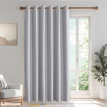 Blackout Curtains Customsize for Bedroom, 100% Black Out Curtains 1 Panel by IGEMAEVE