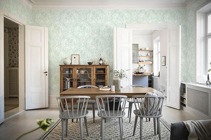 Ismoon Floral Wallpaper Peel and Stick Sage Green Contact Paper Boho Vintage - Image 9