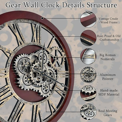 HOIBAI Large Wall Clock, 18 Inch Wall Clocks - Image 3