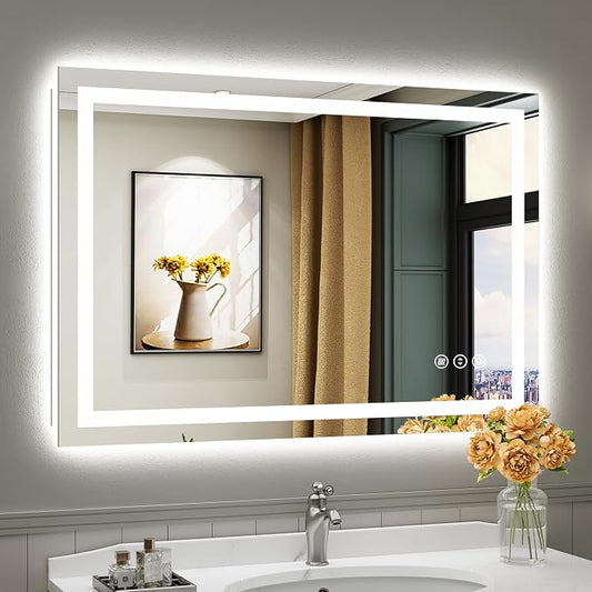 Briivue 44x30 Inch LED Bathroom Mirror by Briivuemodernmirrors