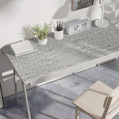 Grey Grasscloth Wallpaper Peel and Stick Contact Paper 15.75"x118.11" Textured - Image 6