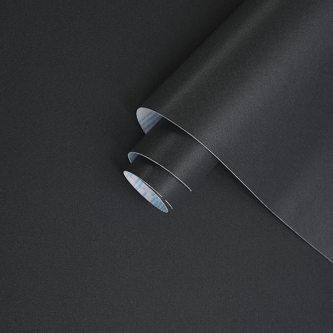 Dimoon 17.7''x236'' Peel and Stick Wallpaper Dark Grey Contact Paper by DIYYOURMOON