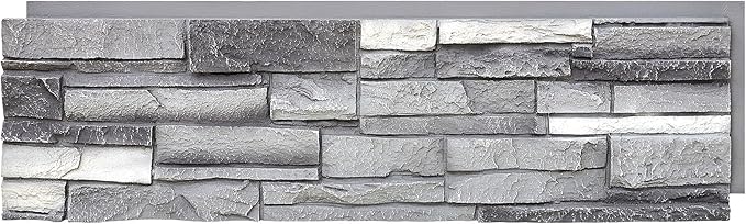 Faux Stone Wall Panels 2-Pack PU Stone Veneer Siding, Mortarless Faux Rock - Image 3