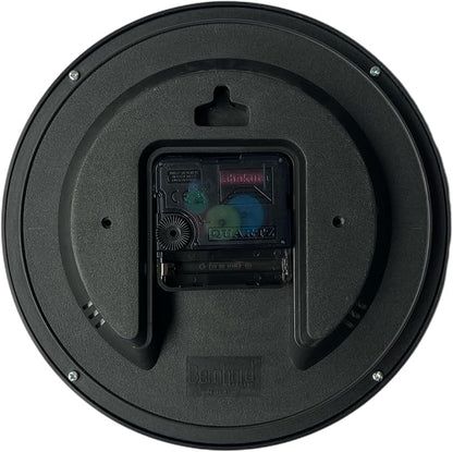 Bernhard Products Black Wall Clock Silent Non Ticking 8 Inch Quality Quartz - Image 2