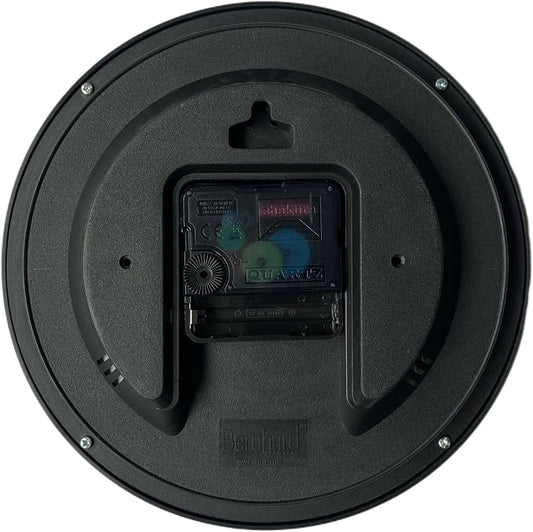Bernhard Products Black Wall Clock Silent Non Ticking 8 Inch Quality Quartz - Image 2