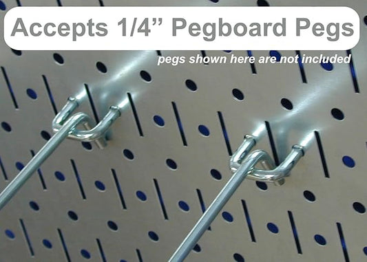 Wall Control Pegboard 32in x 16in Blue Metal Pegboard Tool Board Panel - Image 2