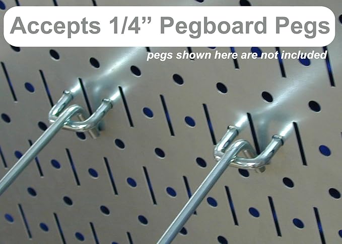Wall Control 30-P-3232G Gray Metal Pegboard Pack - Image 5