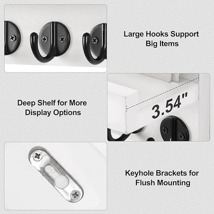 Lwenki Key Holder for Wall, Decorative Key and Mail Holder - Image 3