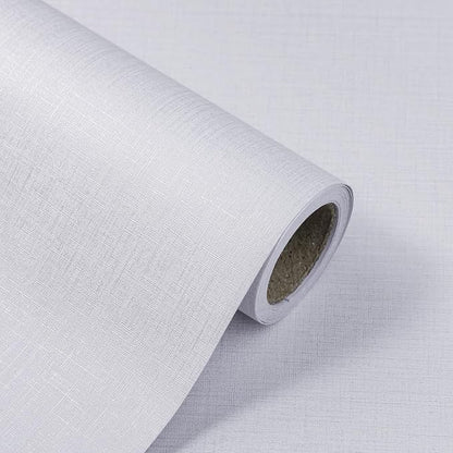 White Wallpaper Grasscloth Peel and Stick Wallpaper 15.7"x 118" Fabric Contact - Image 9