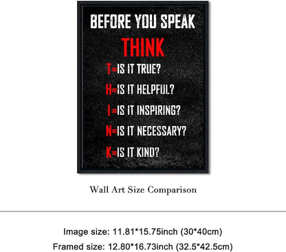 Pyradecor Black Framed Wall Art Inspirational Poster Canvas Prints Motivational - Image 5