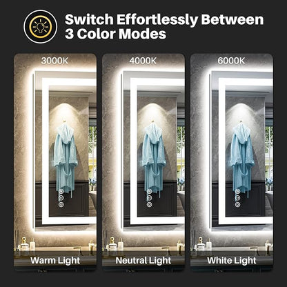 Briivue 24x32 Inch LED Bathroom Mirror - Image 4