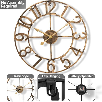 Sorbus Large Wall Clock for Living Room Decor - Image 4