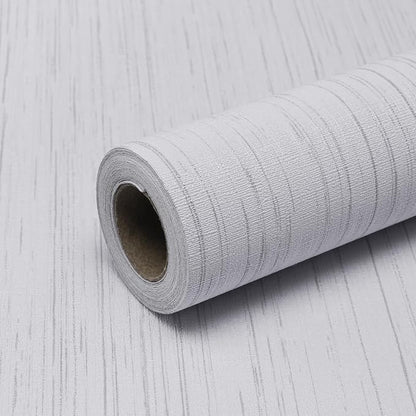 White Grasscloth Wallpaper Peel and Stick Texture Contact Paper 15.7"x120" by Qianglive