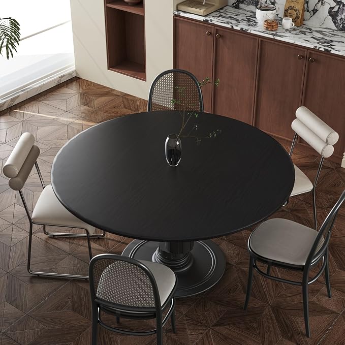 Abyssaly Black Wood Wallpaper 17.71 Inch X 196 Inch Peel Stick Countertops - Image 4