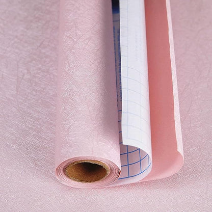 Abyssaly Pink Wallpaper Stick and Peel Removable Self Adhesive Pink Wall Paper - Image 2