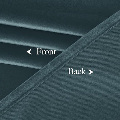 NICETOWN Greyish Blue Velvet Curtains, Luxury and Soft Thermal Insulated Velvet - Image 8