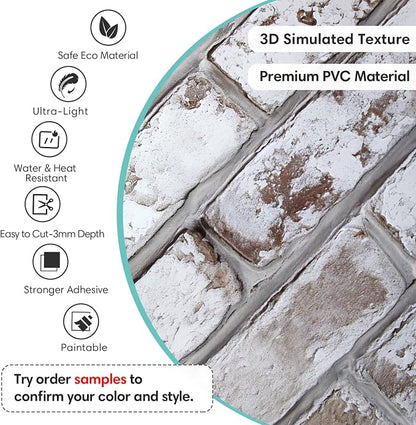 Commomy Faux Brick 3D Wall Panels - Image 4