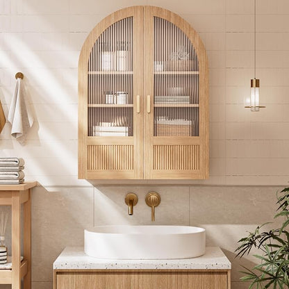 INNOD 4-Tier Arched Bathroom Wall Cabinet - Image 6
