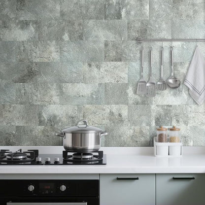 AULIGET 2-Piece Mountain Rock Peel and Stick Backsplash Wall Tiles, Laundry Room - Image 5