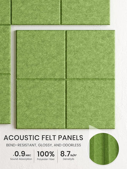 Bumusty Large Felt Bulletin Board, 30 Push Pins, 40 Adhesive Tabs, Kelly Green - Image 3
